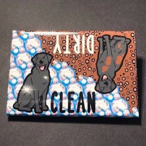 Black Labrador Retriever Dog Dishwasher Magnet